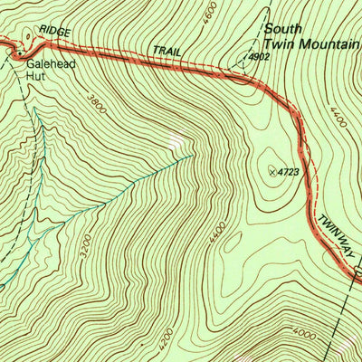 United States Geological Survey South Twin Mountain, NH (1995, 24000-Scale) digital map