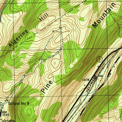United States Geological Survey South Valley, NY (1945, 31680-Scale) digital map
