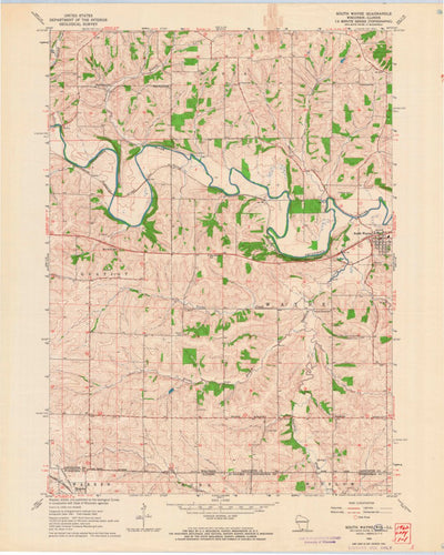 United States Geological Survey South Wayne, WI-IL (1962, 24000-Scale) digital map
