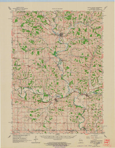 United States Geological Survey South Wayne, WI-IL (1962, 62500-Scale) digital map