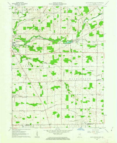 United States Geological Survey South Whitley East, IN (1962, 24000-Scale) digital map