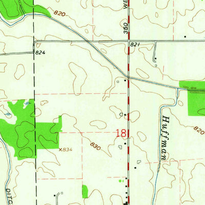 United States Geological Survey South Whitley East, IN (1962, 24000-Scale) digital map