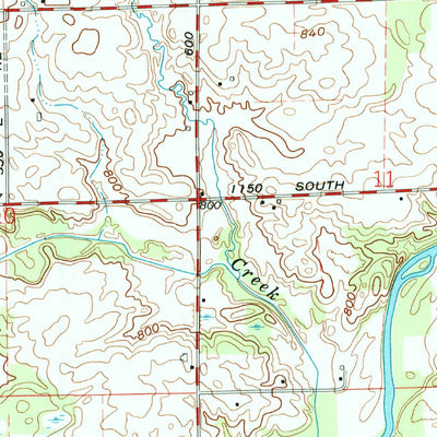 United States Geological Survey South Whitley West, IN (1962, 24000-Scale) digital map