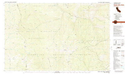 United States Geological Survey South Yolla Bolly, CA (1981, 25000-Scale) digital map