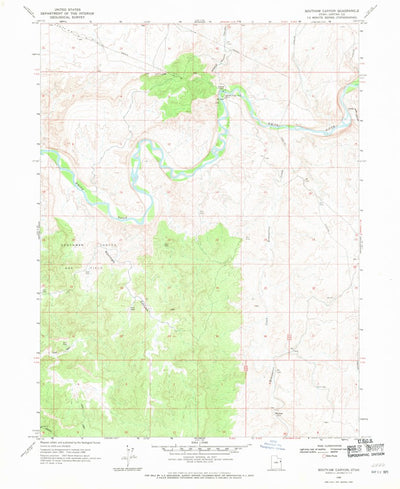 United States Geological Survey Southam Canyon, UT (1968, 24000-Scale) digital map