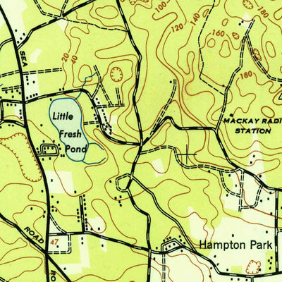 United States Geological Survey Southampton, NY (1947, 24000-Scale) digital map