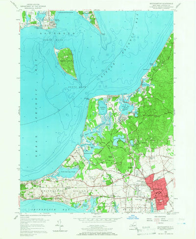 United States Geological Survey Southampton, NY (1956, 24000-Scale) digital map