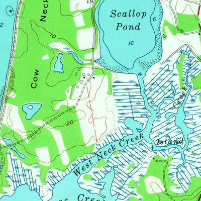 United States Geological Survey Southampton, NY (1956, 24000-Scale) digital map