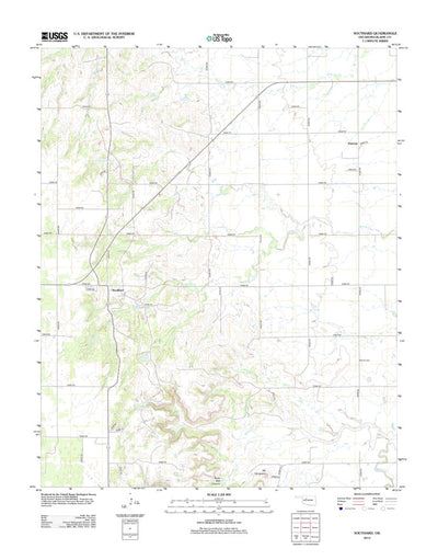 United States Geological Survey Southard, OK (2012, 24000-Scale) digital map