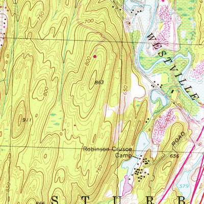 United States Geological Survey Southbridge, MA-CT (1967, 25000-Scale) digital map