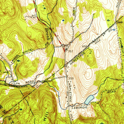 United States Geological Survey Southbury, CT (1953, 31680-Scale) digital map