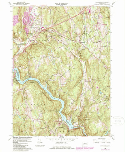 United States Geological Survey Southbury, CT (1964, 24000-Scale) digital map