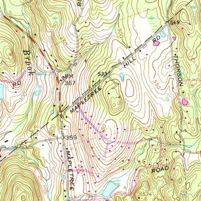 United States Geological Survey Southbury, CT (1964, 24000-Scale) digital map