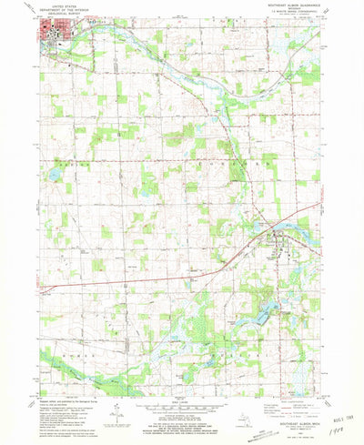 United States Geological Survey Southeast Albion, MI (1981, 24000-Scale) digital map