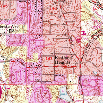 United States Geological Survey Southeast Atlanta, GA (1954, 24000-Scale) digital map