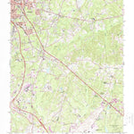 United States Geological Survey Southeast Durham, NC (1973, 24000-Scale) digital map