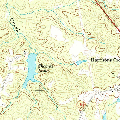 United States Geological Survey Southeast Eden, NC (1977, 24000-Scale) digital map