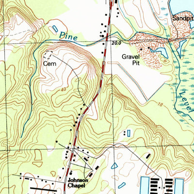 United States Geological Survey Southeast Goldsboro, NC (1998, 24000-Scale) digital map