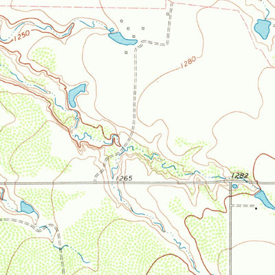 United States Geological Survey Southeast Lake Kemp, TX (1966, 24000-Scale) digital map
