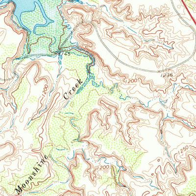 United States Geological Survey Southeast Lake Kemp, TX (1966, 24000-Scale) digital map