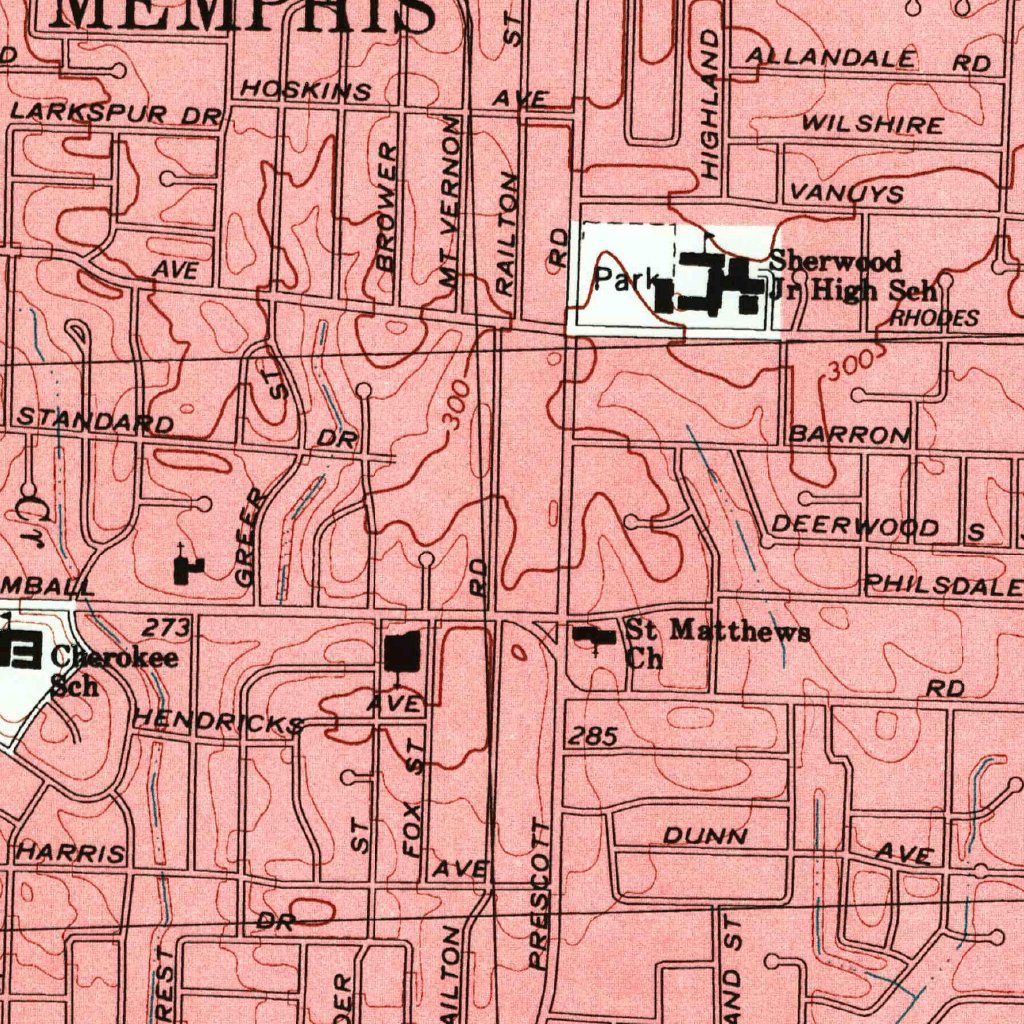 Southeast Memphis, TN (1997, 24000-Scale) Map by United States ...