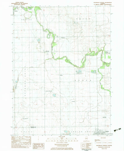 United States Geological Survey Southeast Pontiac, IL (1983, 24000-Scale) digital map