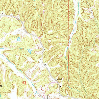 United States Geological Survey Southeast Pontotoc, MS (1966, 24000-Scale) digital map