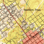 United States Geological Survey Southern Pines, NC (1950, 24000-Scale) digital map