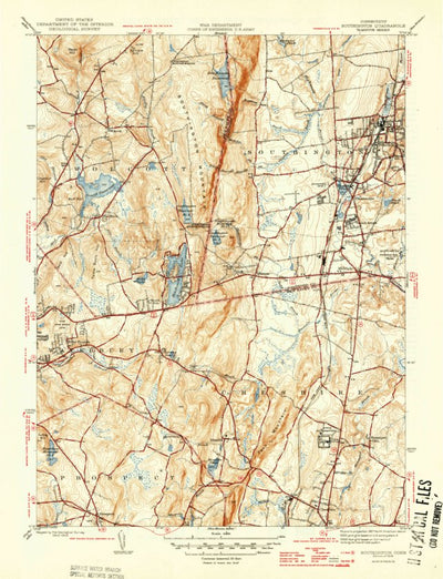United States Geological Survey Southington, CT (1946, 31680-Scale) digital map