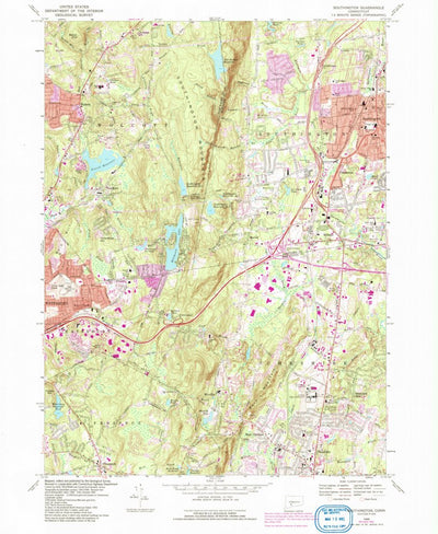United States Geological Survey Southington, CT (1968, 24000-Scale) digital map