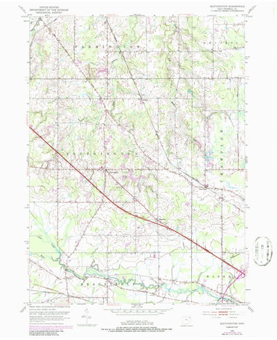 United States Geological Survey Southington, OH (1952, 24000-Scale) digital map