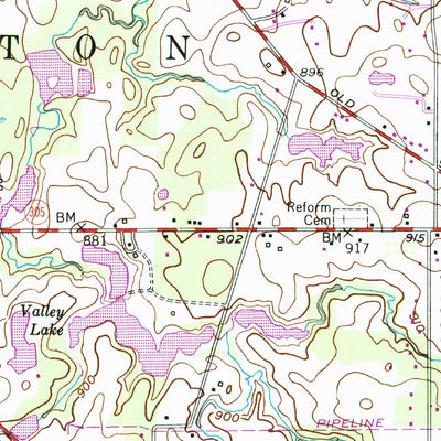 United States Geological Survey Southington, OH (1952, 24000-Scale) digital map