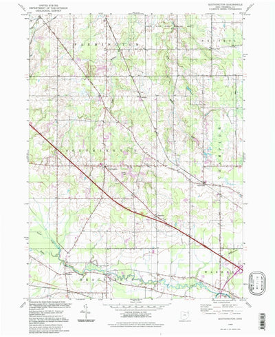 United States Geological Survey Southington, OH (1994, 24000-Scale) digital map