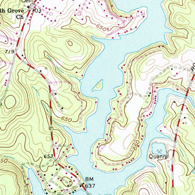 United States Geological Survey Southmont, NC (1962, 24000-Scale) digital map