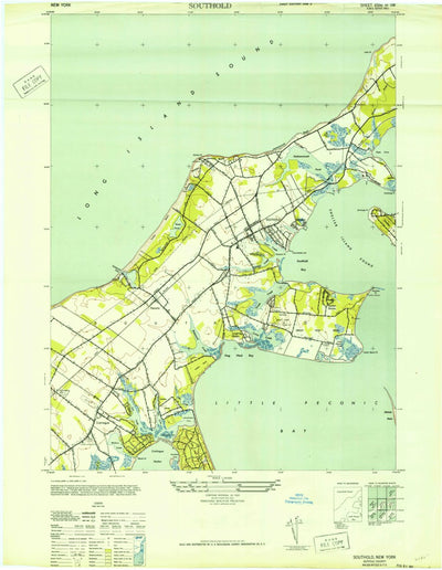 United States Geological Survey Southold, NY (1947, 24000-Scale) digital map