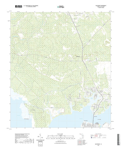 United States Geological Survey Southport, FL (2021, 24000-Scale) digital map