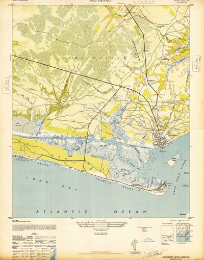 United States Geological Survey Southport, NC (1946, 24000-Scale) digital map