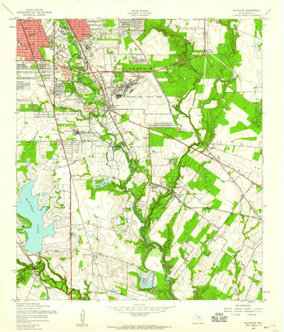 United States Geological Survey Southton, TX (1953, 24000-Scale) digital map
