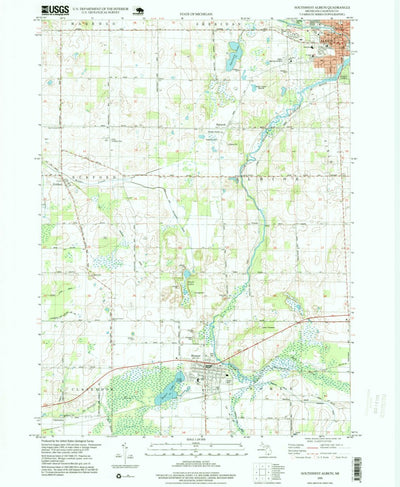 United States Geological Survey Southwest Albion, MI (1995, 24000-Scale) digital map