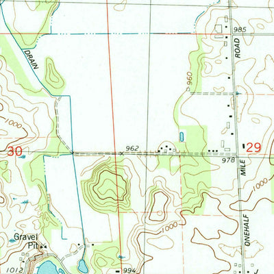 United States Geological Survey Southwest Albion, MI (1995, 24000-Scale) digital map