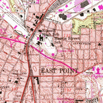 United States Geological Survey Southwest Atlanta, GA (1954, 24000-Scale) digital map