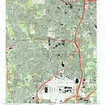 United States Geological Survey Southwest Atlanta, GA (1993, 24000-Scale) digital map