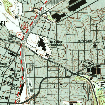 United States Geological Survey Southwest Atlanta, GA (1993, 24000-Scale) digital map