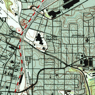 United States Geological Survey Southwest Atlanta, GA (1997, 24000-Scale) digital map