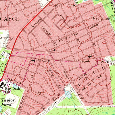 United States Geological Survey Southwest Columbia, SC (1972, 24000-Scale) digital map