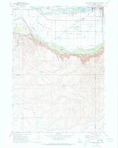 United States Geological Survey Southwest Emmett, ID (1970, 24000-Scale) digital map