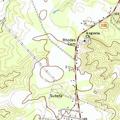 United States Geological Survey Southwest Goldsboro, NC (1974, 24000-Scale) digital map