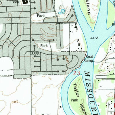 United States Geological Survey Southwest Great Falls, MT (1965, 24000-Scale) digital map