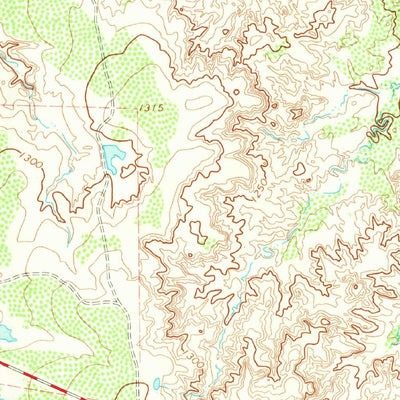 United States Geological Survey Southwest Lake Kemp, TX (1966, 24000-Scale) digital map