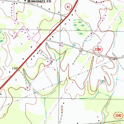 United States Geological Survey Southwest Lumberton, NC (1997, 24000-Scale) digital map
